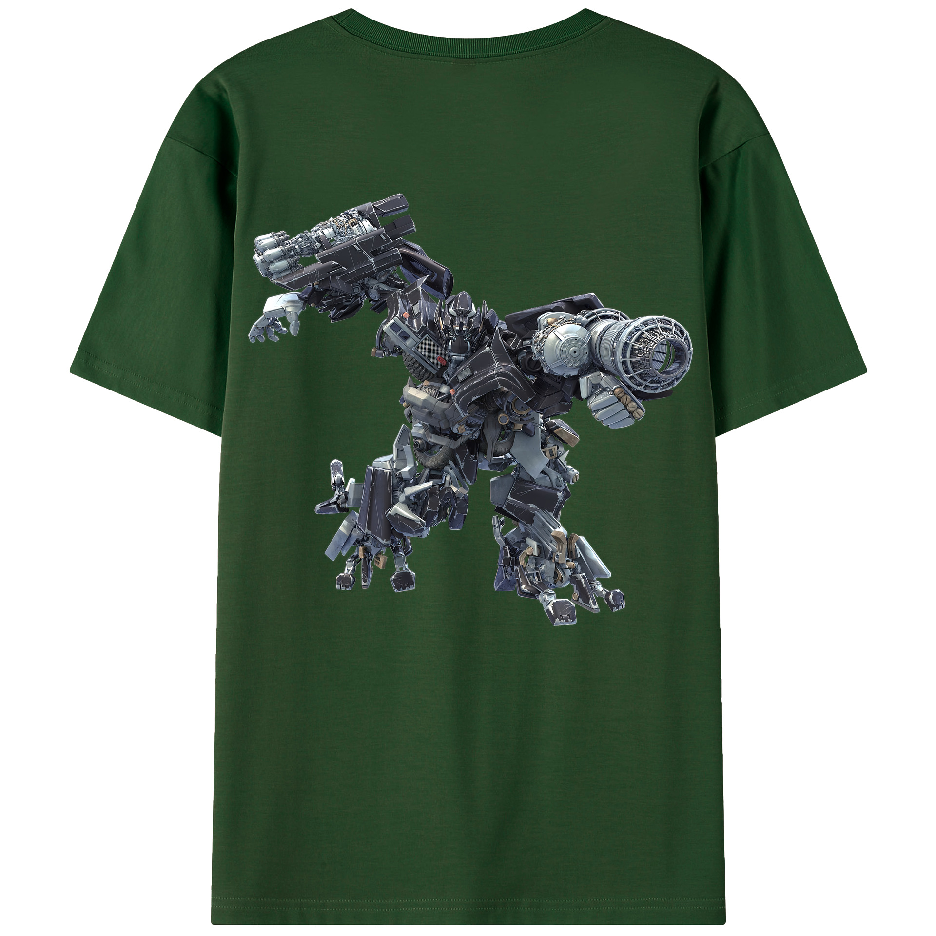 （画像用） Transformers トランスフォーマー 綿100％半袖Tシャツ（背面プリント）